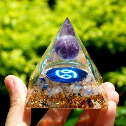 Accessories | #122 – Handmade Amethyst & Clear Quartz ‘PROTECTION’ CANCER Zodiac ORGONITE Pyramid Accessories Accessories