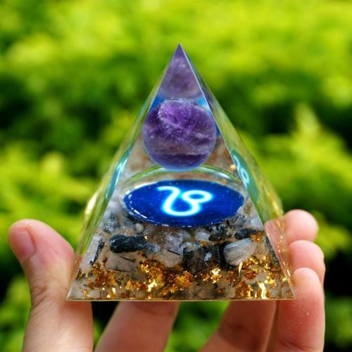 Accessories | #150 – Handmade Amethyst & Tourmalinated Quartz ‘HEALING’ LEO Zodiac ORGONITE Pyramid Accessories Accessories