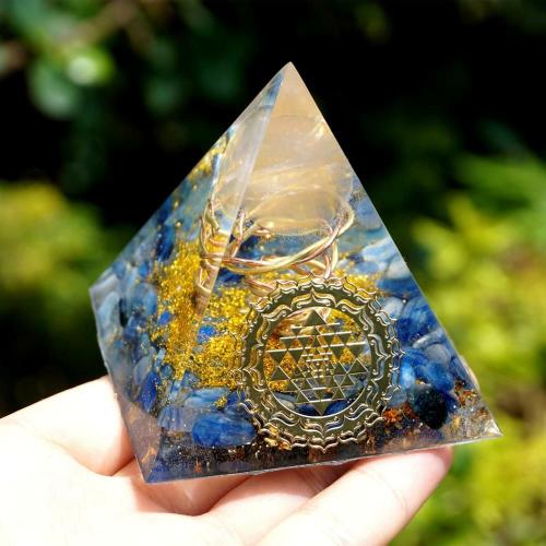 Accessories | #218 – Handmade Rose Quartz & Kyanite- Sri Yantra ‘CLARITY’ ORGONITE Pyramid Accessories Accessories