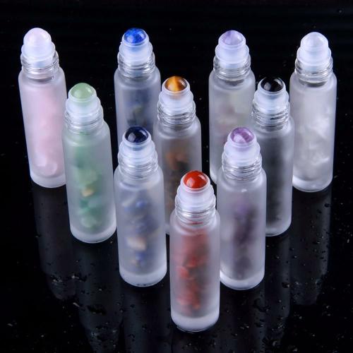 Aromatherapy | 10pc/Set Natural Stones with Gemstone Roller Ball Essential Oil Bottles Shop Aromatherapy