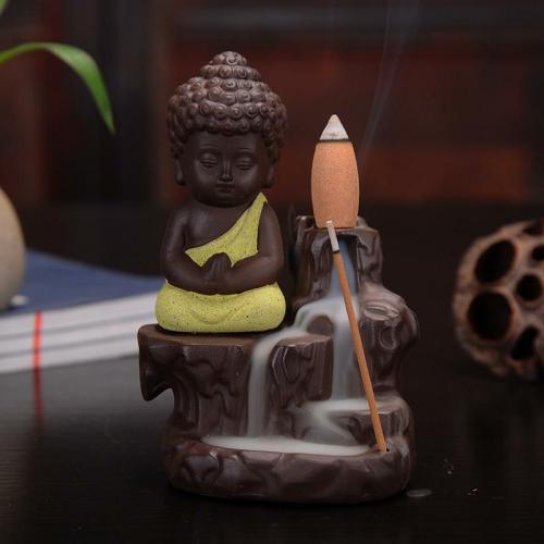 Aromatherapy | Little Buddha Monk Backflow Incense Burner Aromatherapy Aromatherapy