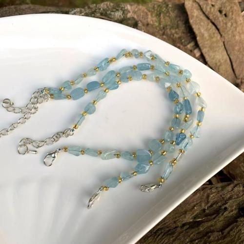 Bracelets | Calming Natural Aquamarine Beaded Bracelet Bracelets Bracelets