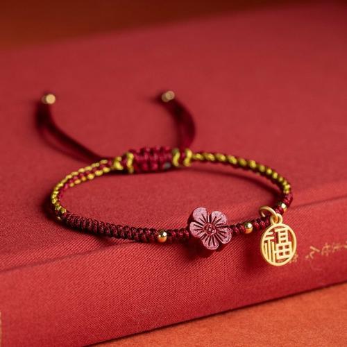 Bracelets | Cherry Blossom Cinnabar ‘LU’ Rope Bracelet Bracelets Bracelets