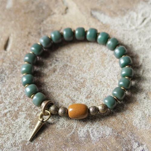 Bracelets | Ethnic Tibetan ‘Bodhi Seeds’ Prayer Beads & Copper Bracelet Bracelets Bracelets