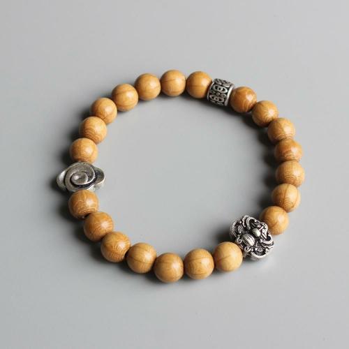 Bracelets | Ethnic Tibetan Wooden Beaded Spirit Bat & Auspicious Cloud Bracelet Bracelets Bracelets