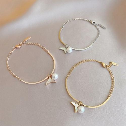 Bracelets | Feminine Fishtail & Pearl ‘FERTILITY’ Bracelet Bracelets Bracelets