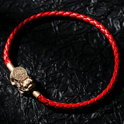 Bracelets | Feng Shui Pixiu & Braided Leather WEALTH Bracelet Bracelets Bracelets