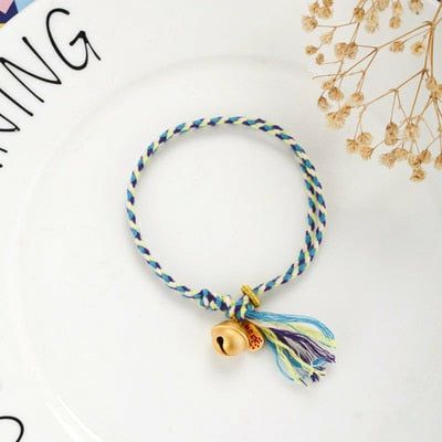 Bracelets | Hand Woven Multicolored ‘PICK ME UP’ Rope Bell Bracelet Bracelets Bracelets