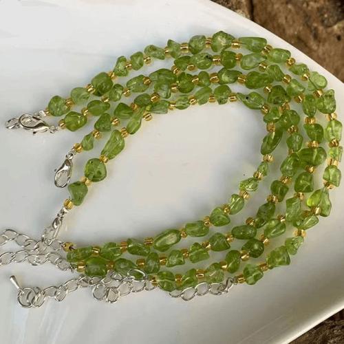 Bracelets | Lovely Natural Olivine Beaded Bracelet Bracelets Bracelets