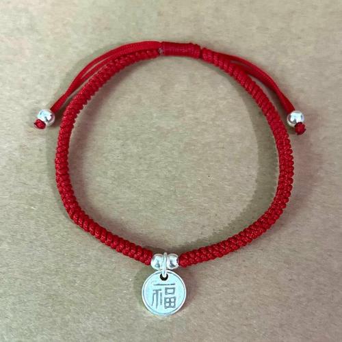 Bracelets | Lucky Red Rope Longevity & Health Sterling Silver Charm Bracelet Bracelets Bracelets