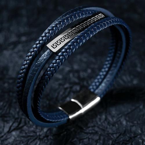 Bracelets | Men’s Lucky ‘Fu’ Layered Leather Bracelet Bracelets Bracelets