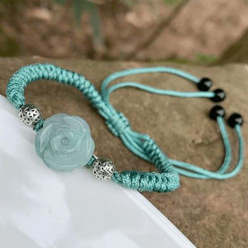 Bracelets | Natural Rose Myanmar Jade Rope Bracelet Bracelets Bracelets