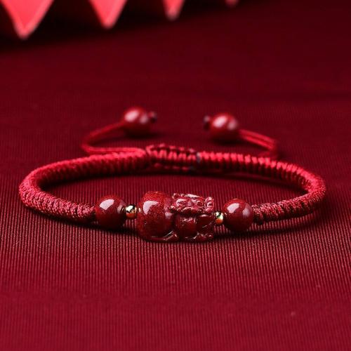 Bracelets | Purple Cinnabar Pixiu WEALTH Rope Bracelet Bracelets Bracelets