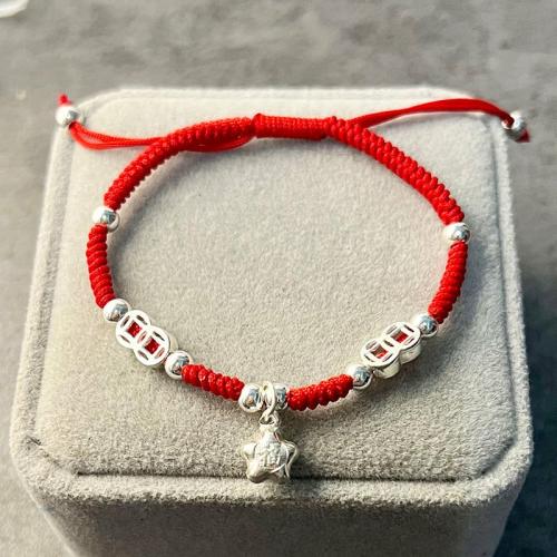 Bracelets | Red Rope & Silver Ancient Coin & Lucky Star Bracelet Bracelets Bracelets