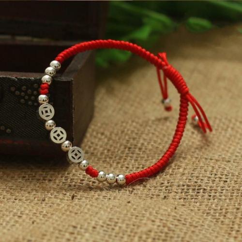 Bracelets | Sterling Silver Ancient Coins Attract ABUNDANCE Lucky Red Rope Bracelet Bracelets Bracelets