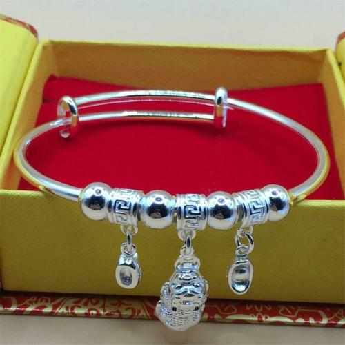 Bracelets | Thai Silver Pixiu & Silver Ingot Feng Shui Bangle Bracelets Bracelets