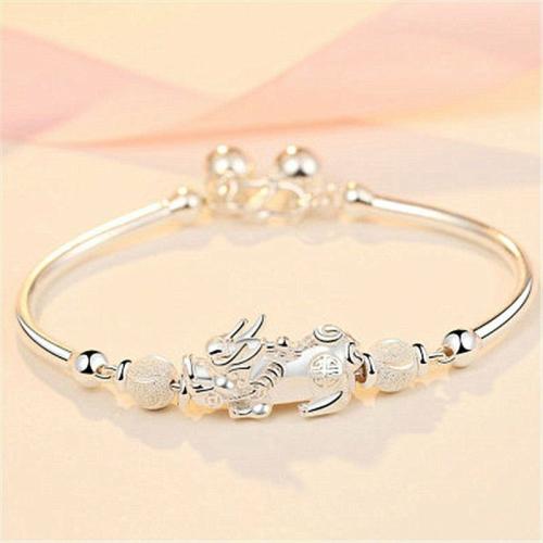 Bracelets | Thai Silver Prosperity Pixiu Wealth Bangle Bracelets Bracelets