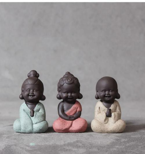 Buddha Lovers | Buddha Tea Pet Mini Cuties Hand Painted Figurine Buddha Lovers Buddha Lovers