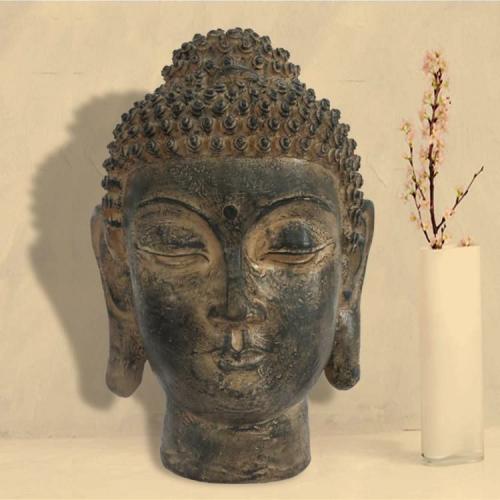 Buddha Lovers | Thai Style Stone Finish Buddha head Buddha Lovers Buddha Lovers