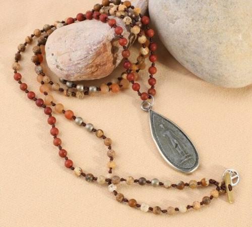 Chakra | Ancient Style Thai BUDDHA AMULET , Red Jasper & Chalcedony ‘SPICY HOT’ Necklace Buddha Lovers Buddha Lovers