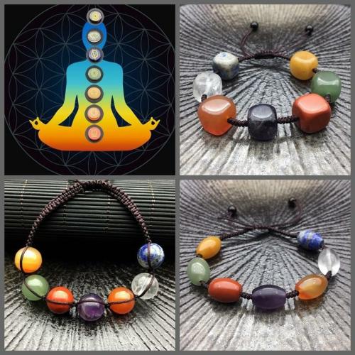 Chakra | Big Bead 7 CHAKRA & REIKI Natural Stone Bracelet Chakra Chakra