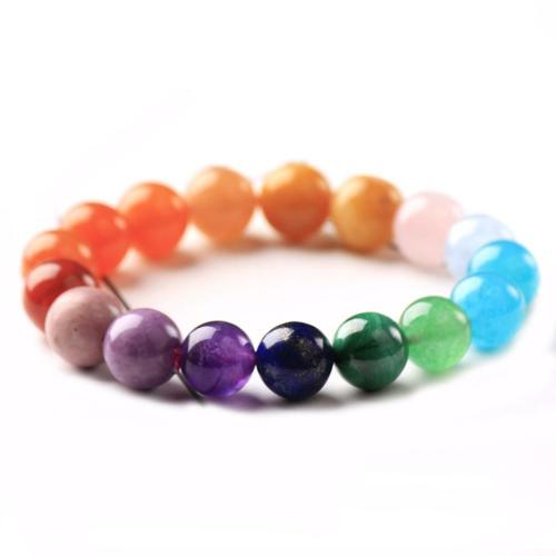 Chakra | Luscious New 7 CHAKRA Natural Stone Bracelets- 8,10 & 12mm Beads Chakra Chakra