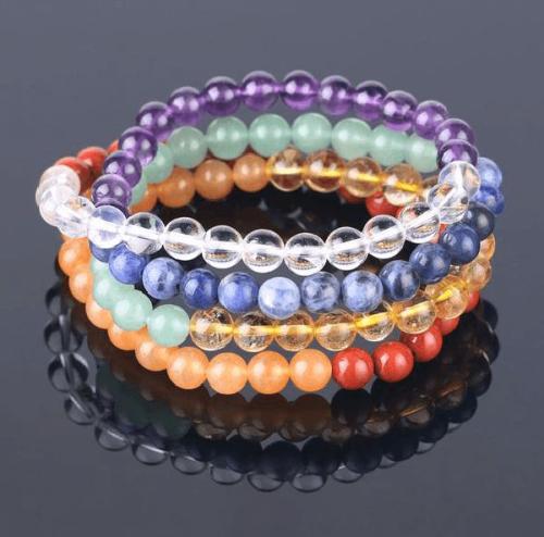 Chakra | Natural 7 CHAKRA STONE 108 Mala Bead BALANCE Bracelet Chakra Chakra