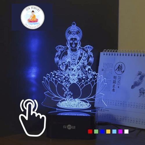 Hindu Products | Classic Goddess Lakshmi LED Table Lamp Hindu Products Hindu Products