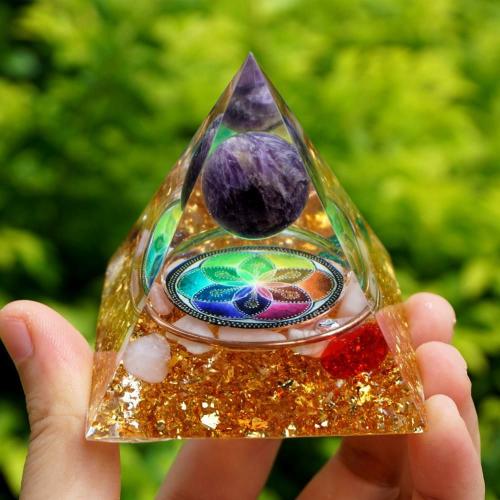 Home Decor | #103-Handmade Mixed Quartz & Opal ‘MAX STIMULATION’ ORGONITE Pyramid Accessories Accessories