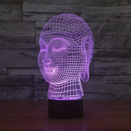 Home Decor | 3D Hologram Effect Buddha LED Lamp Buddha Lovers Buddha Lovers