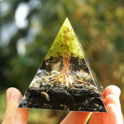 Home Decor | 49-Handmade Peridot Tree of Life ORGONITE ‘GOOD HEALTH’ Pyramid Accessories Accessories