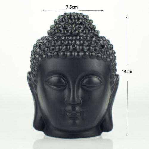 Home Decor | Attractive Ceramic Buddha Head Oil Aromatherapy Burner Aromatherapy Aromatherapy