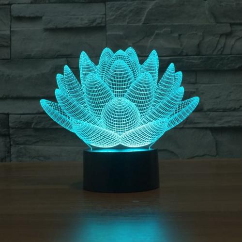 Home Decor | Lotus Flower Hologram LED Lamp Home Decor Home Decor