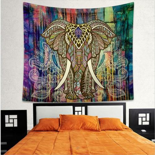 Home Decor | Unique Elephant or Decorative Mandala Multi-Purpose Tapestry Home Decor Home Decor