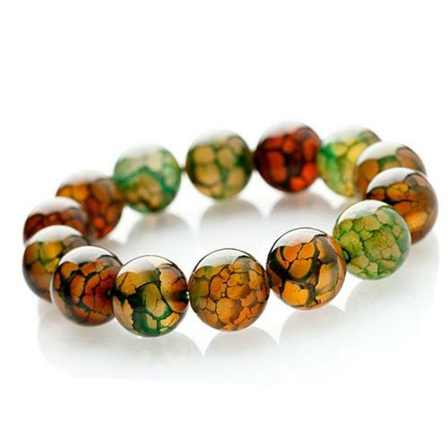 Jewelry | Glorious Natural Peacock Dragon Stone Healing Bracelet Jewelry Jewelry