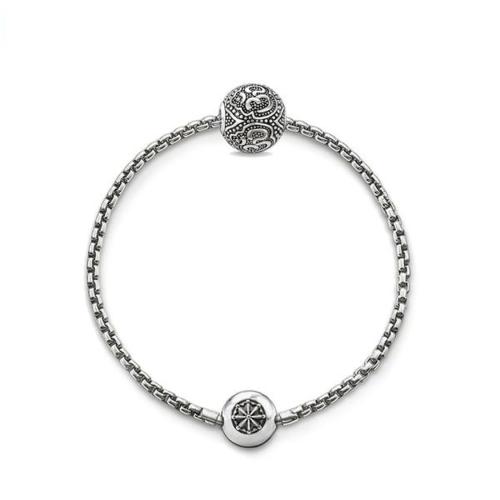 Jewelry | Silver Plated Bracelet with 925 Sterling OM Bead Charm Jewelry Jewelry