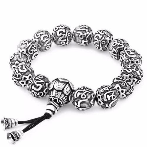 Jewelry | Tibetan Six Syllable Om Mani Padme Hum Mantra Lotus Beads Bracelet Jewelry Jewelry