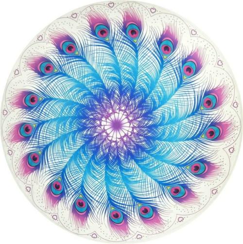 Mandala Tapestry/Blankets | Pretty as a Peacock Mandala Yoga Tapestry-2 Designs Mandala Tapestry/Blankets Mandala Tapestry/Blankets