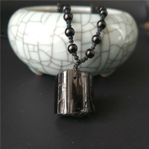 Necklaces | Natural Black Tourmaline-#1 NEGATIVITY SHIELD Pendant For Men Necklaces