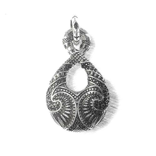 Necklaces | Silver & Zirconia Maori Double Twist Pendant Necklace For Men Necklaces