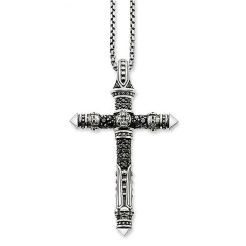 Necklaces | Silver & Zirconia Men’s Skull Cross Pendant Necklace For Men Necklaces