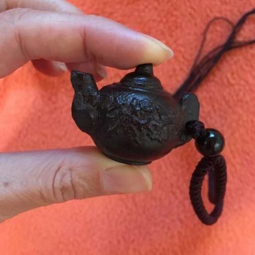 Pendant Necklaces | Ethnic Nepali Wooden Carved Mini Teapot FRIENDSHIP Necklace Pendant Necklaces Pendant Necklaces