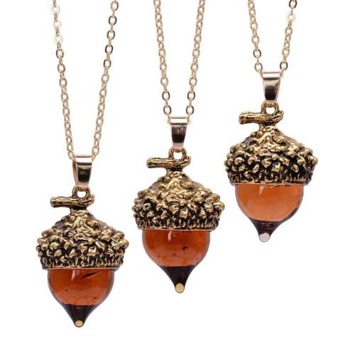 Pendant Necklaces | Glass Acorn Water Drop Spiritual Growth Pendant Necklace Pendant Necklaces Pendant Necklaces