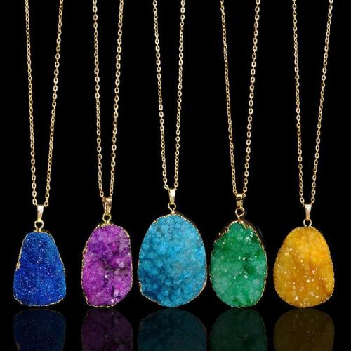 Pendant Necklaces | Natural Geode Stone Pendant Necklace Pendant Necklaces Pendant Necklaces