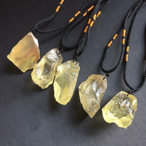 Pendant Necklaces | Natural Raw CITRINE Stone SUNSHINE Pendant Necklace Pendant Necklaces Pendant Necklaces