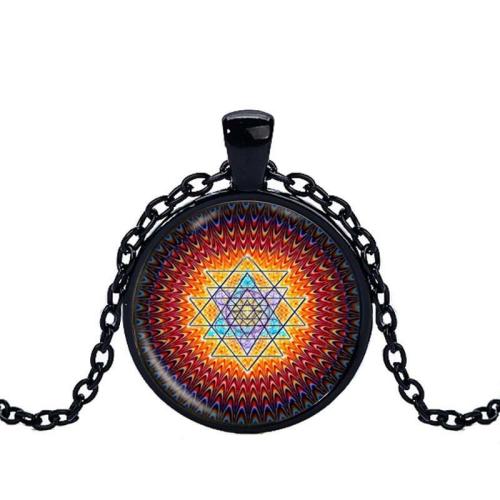 Pendant Necklaces | Rainbow Sacred Sri Yantra Pendant Necklace Hindu Products Hindu Products