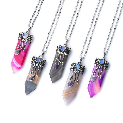 Pendant Necklaces | Sword Stone Natural Healing Crystals Pendant Necklace Chakra Chakra