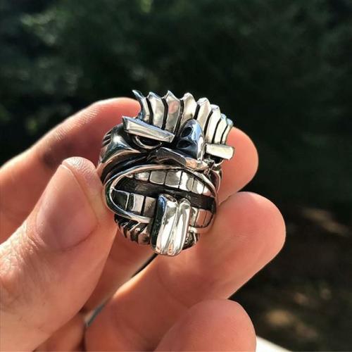 Rings | Stainless Steel Maori Mythology Totem Warrior Design Men’s Ring-US Sizes 8-13 For Men Rings