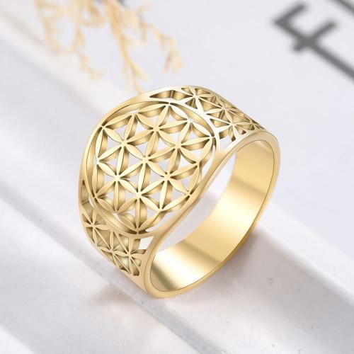 Rings | Stainless Steel Viking FLOWER OF LIFE Ring For Men Rings