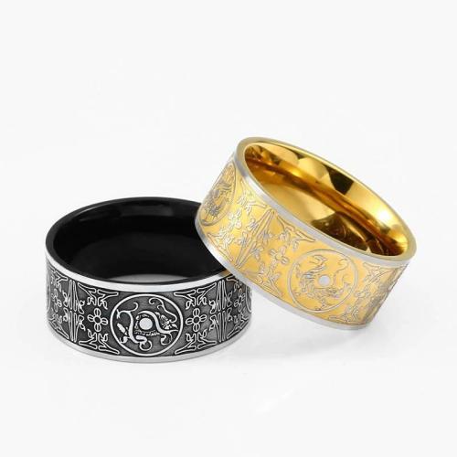 Rings | Titanium Steel ‘FOUR GUARDIAN ANIMALS’ Amulet Ring For Men Rings